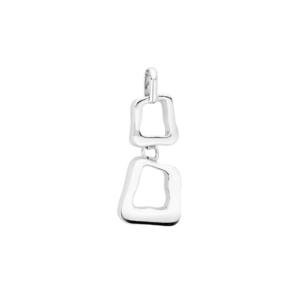 Double Mis Shape Square Pendant and Chain