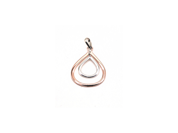 Copper Open Double Pendant and Chain