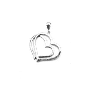 Double Open Heart Pendant and Chain
