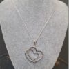Double Open Heart Pendant and Chain