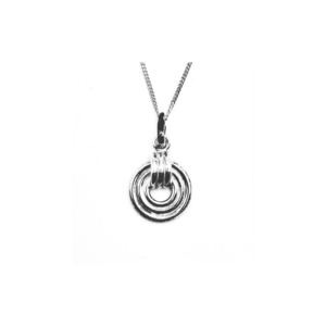 Concentric Circle Pendant and Chain