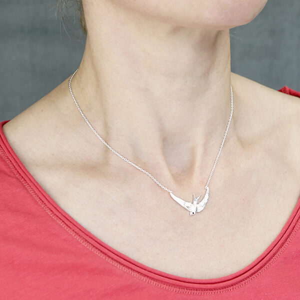 Silver Swallow Necklace (Copy)