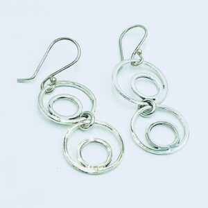 Screenshot Double open ring Drop Earrings