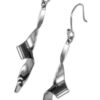 Screenshot Polished Long Drop Scroll Earrings