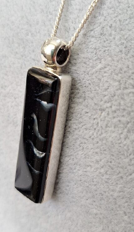 ZP0030 CLOSE Black Dichroic Glass Pendant