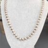 Screenshot Silver Bead Necklace with T Bar
