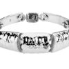 BT1842 Hammered Linked Square Bracelet