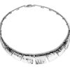 Hammered Linked Square Necklace