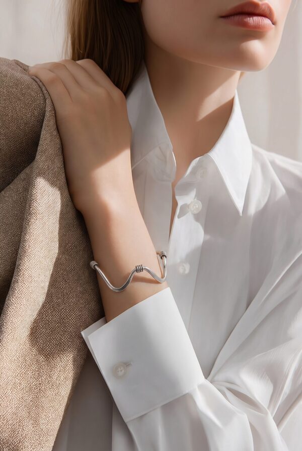 BT1768 MODEL Zig Zag Cuff Bangle