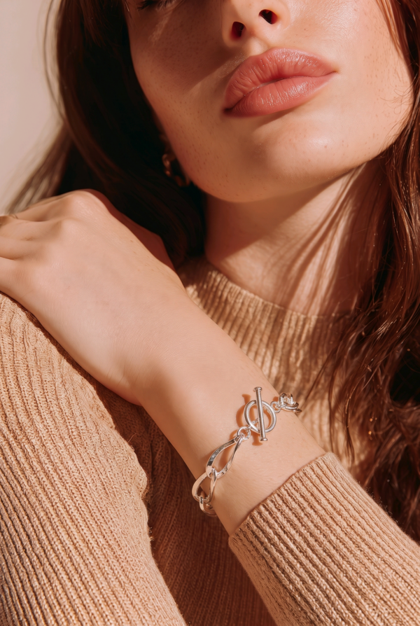 ZB0018 MODEL Sterling Silver Infinity Bracelet