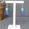 Elegant Turquoise Disc Drop Earrings