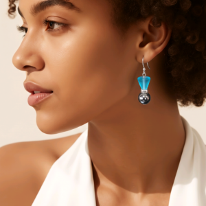 Elegant Hematite Drop Earrings