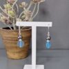 Elegant Hematite Disc Drop Earrings
