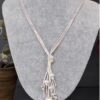 Multi Strand Tassel Glitterball Necklace